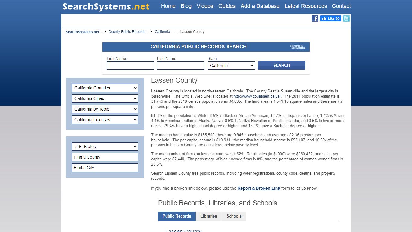 Lassen County Criminal and Public Records